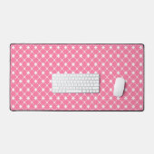 Pink Moroccan Pattern Desk Mat (Keyboard & Muis)