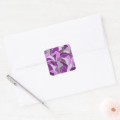 Pink Mosaic Matisse Scrappy Shape Patroon Vierkante Sticker (Envelop)