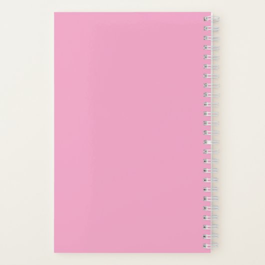 Pink Motivational Spiral Notebook Notitieboek (Achterkant)