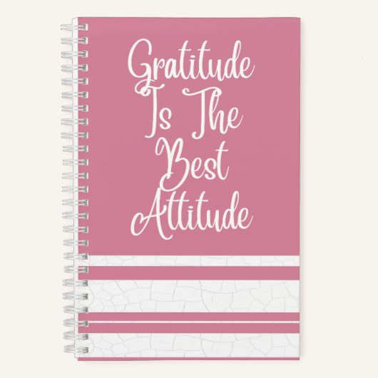 Pink Motivational Spiral Notebook Notitieboek (Voorkant)