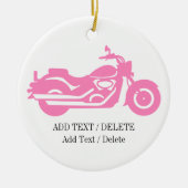 Pink Motorcycle Ornament (Voorkant)