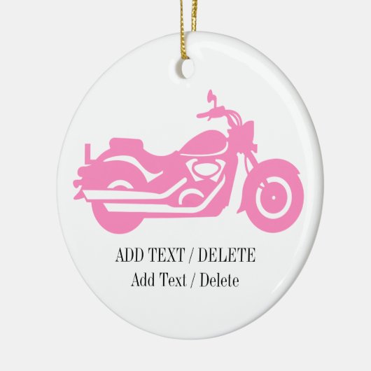 Pink Motorcycle Ornament (Links)