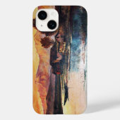 PINK MOUNTAINES LAKE ALPINE SUNSET LANDSCAPE Case-Mate iPhone CASE (Achterkant)