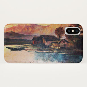 PINK MOUNTAINES LAKE ALPINE SUNSET LANDSCAPE Case-Mate iPhone CASE