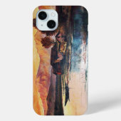 PINK MOUNTAINES LAKE ALPINE SUNSET LANDSCAPE Case-Mate iPhone CASE (Achterkant)