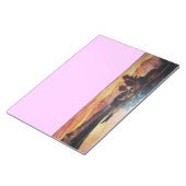 PINK MOUNTAINES LAKE ALPINE SUNSET LANDSCAPE NOTITIEBLOK (Schuin)