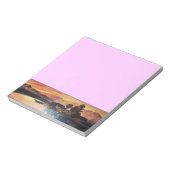 PINK MOUNTAINES LAKE ALPINE SUNSET LANDSCAPE NOTITIEBLOK (Linkerzijde)