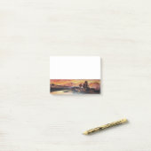 PINK MOUNTAINES LAKE ALPINE SUNSET LANDSCAPE POST-IT® NOTES (Op bureau)