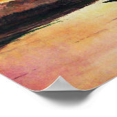 PINK MOUNTAINES LAKE ALPINE SUNSET LANDSCAPE POSTER (Hoek)