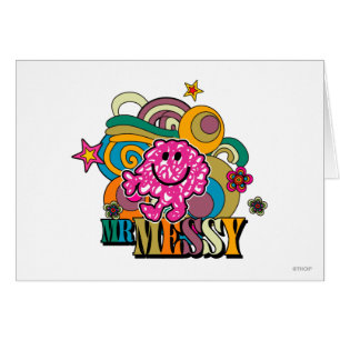 Pink Mr Messy   Kleurrijke wervelingen & sterren