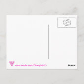 Pink Mums Flowers Denken aan je Briefkaarten (Achterkant)