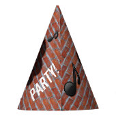 Pink Music Monster Graffiti Party Pet gepersonalis Feesthoedjes (Achterkant)