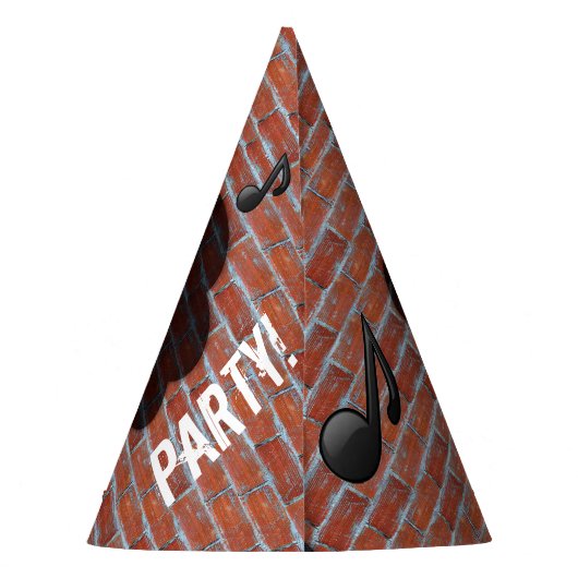 Pink Music Monster Graffiti Party Pet gepersonalis Feesthoedjes (Achterkant)