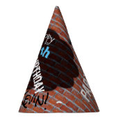 Pink Music Monster Graffiti Party Pet gepersonalis Feesthoedjes (Rechts)