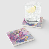 PINK MUSICAL CLOED STENEN ONDERZETTER (Zijkant)