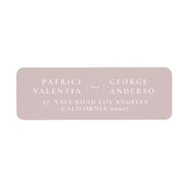 Pink Musk Wedding Envelope Retour Adreslabels Etiket