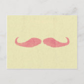 Pink Mustache Briefkaart (Voorkant)