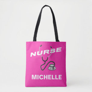 PINK  naam verpleegster Tote Bag