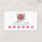 Pink Nail Salon Loyalty Kaart (Voorkant)