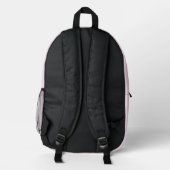 Pink Name School Backpack for Kids Bedrukte Rugzak (Achterkant)