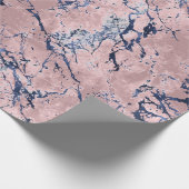 Pink Navy Blue Cadeaupapier (Hoek)