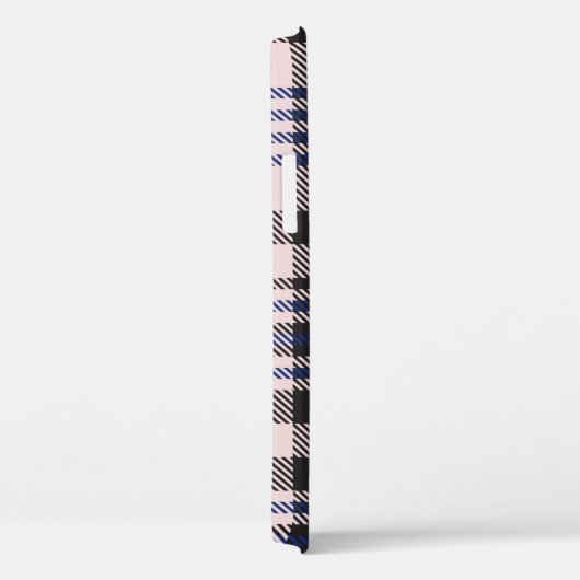 Pink Navy Glen Plaid textured seamless patternabst Case-Mate iPhone Case (Achterkant / Rechts)