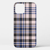 Pink Navy Glen Plaid textured seamless patternabst Case-Mate iPhone Case (Achterkant)