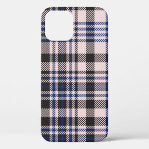 Pink Navy Glen Plaid textured seamless patternabst Case-Mate iPhone Case