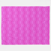 pink neon bright geometric pattern fleece deken (Voorkant (Horizontaal))