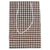 Pink-Neon-Brown Coll.-GINGHAM 05-GIFT BAG m Medium Cadeauzakje (Voorkant)
