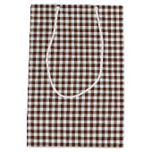 Pink-Neon-Brown Coll.-GINGHAM 05-GIFT BAG m Medium Cadeauzakje (Achterkant)