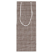 Pink-Neon-Brown Coll.-GINGHAM 05-WINE GIFT BAG Wijn Cadeautas (Achterkant)
