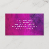Pink Neon Filmmaker Visitekaartje (Achterkant)