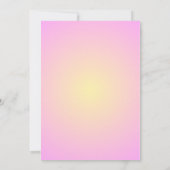 Pink Neon Glow Laten we palmbomen feesten in zonso Kaart (Achterkant)