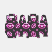 Pink Neon Kiss Bedankdoosjes (Uitgevouwen)