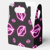 Pink Neon Kiss Bedankdoosjes (Geopend)
