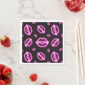 Pink Neon Kiss Servet (Insitu)