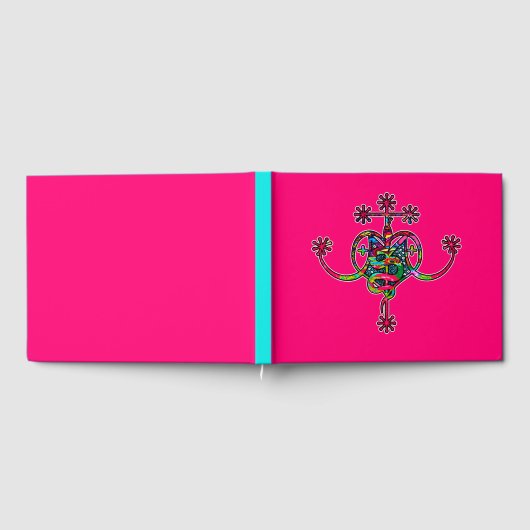 Pink Neon Marie Laveau Veve Sigil Gastenboek (Volledig)