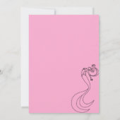 Pink Neutral Summer Herfst Mermaid Baby shower Kaart (Achterkant)