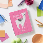 "Pink No Drama Llama" iPad Cover<br><div class="desc">Omarm een vleugje moderne charme en speels design met onze "Pink No Drama Llama" iPad Case. Dit hoesje straalt een eigentijdse vibe uit met zijn levendige roze achtergrond, aangevuld met het amusante en luchtige citaat, "NO drama Llama". Met een prachtige lama-illustratie in een schattige stijl, samen met aantrekkelijke leuke lettertypen,...</div>