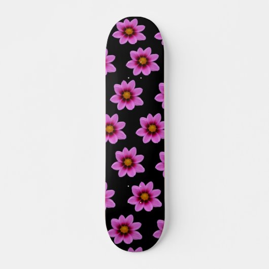 Pink Northwest Cosmos Flower Persoonlijk Skateboard (Voorkant)