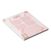 Pink Notepad  Notitieblok (Schuin)