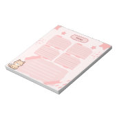 Pink Notepad  Notitieblok (Linkerzijde)