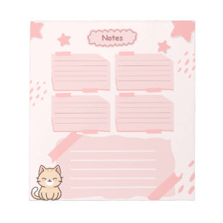 Pink Notepad  Notitieblok