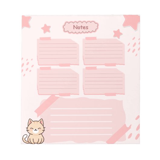 Pink Notepad  Notitieblok (Voorkant)