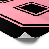 Pink Number 8 Jersey Player Uniform #8  Poster (Hoek)