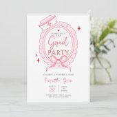 Pink Nurse Graduation Party Kaart (Staand voorkant)