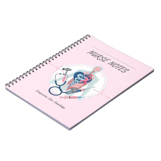 Pink Nurse Notes Notitieboek (Linkerzijde)