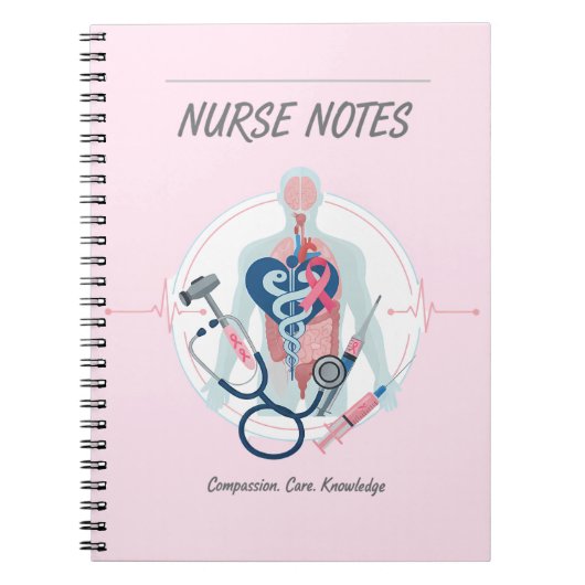 Pink Nurse Notes Notitieboek (Voorkant)