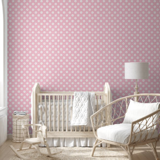 Pink Nursey Decor Behang